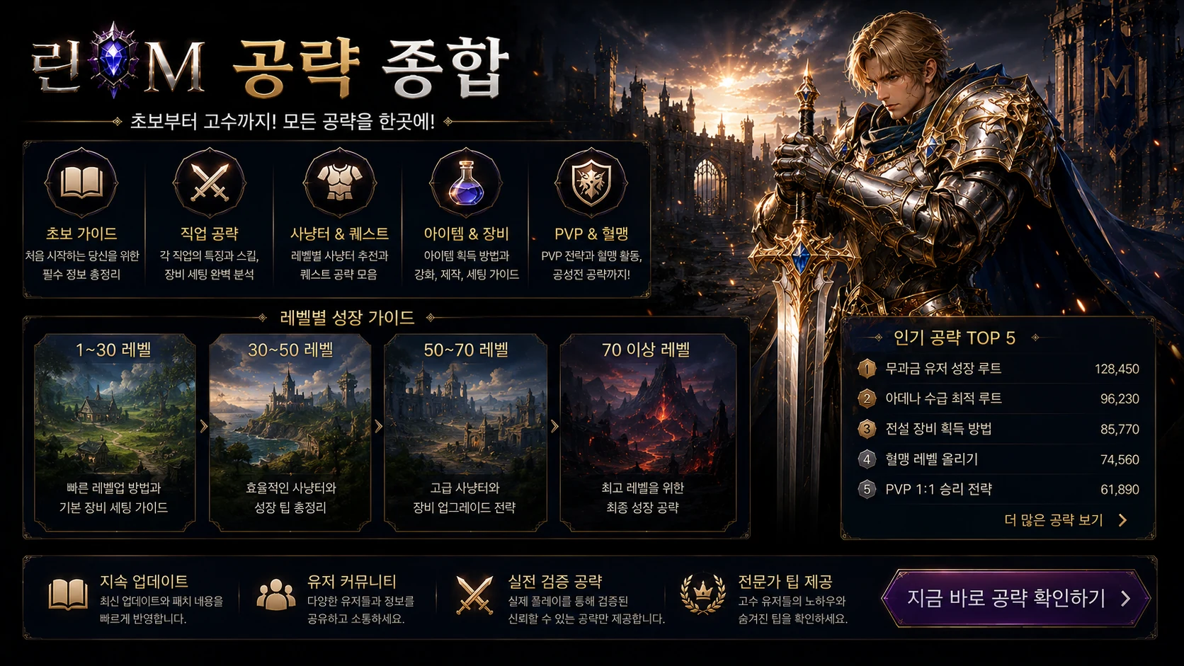 린M 공략 종합 대표 이미지
